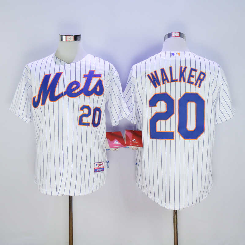 Men New York Mets 20 Walker White MLB Jerseys